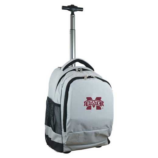 CLMPL780-GY: NCAA Mississippi State Bulldogs Wheeled Premium Backpack